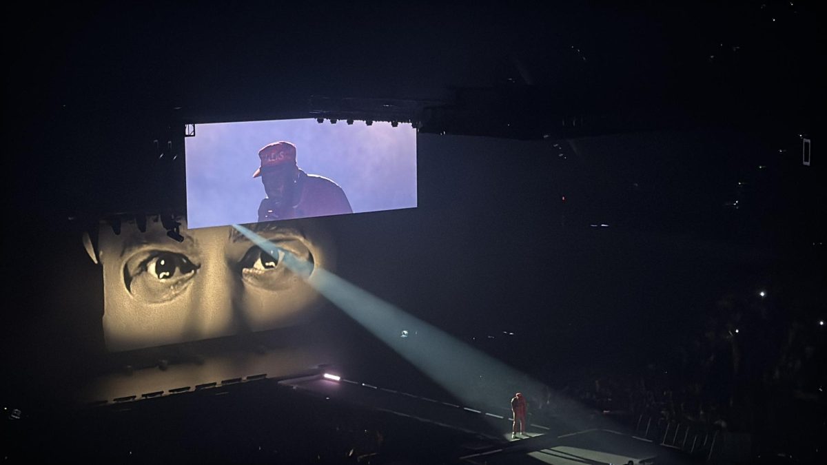 Tyler, the Creator performing live at Ariake Arena in Tokyo during his Don’t Tap the Glass tour.