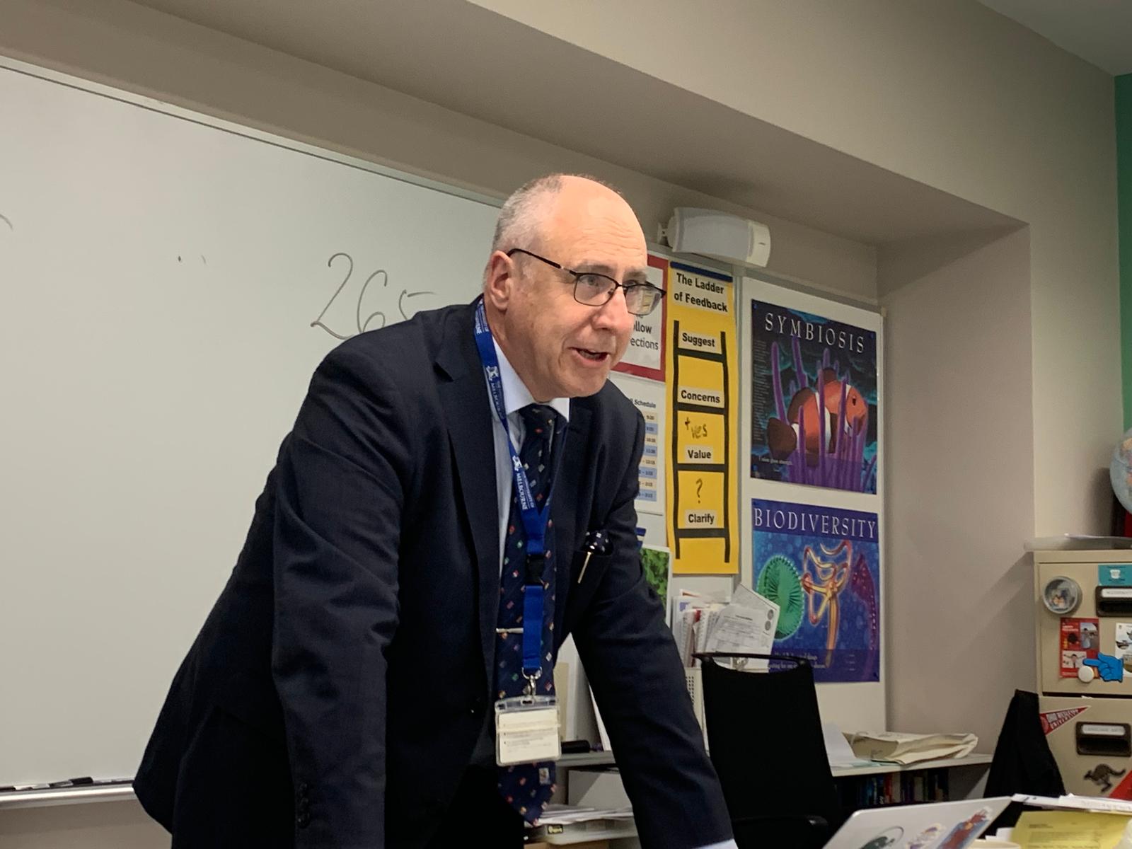 Mr. Dixon explaining the rules of conduct of debate