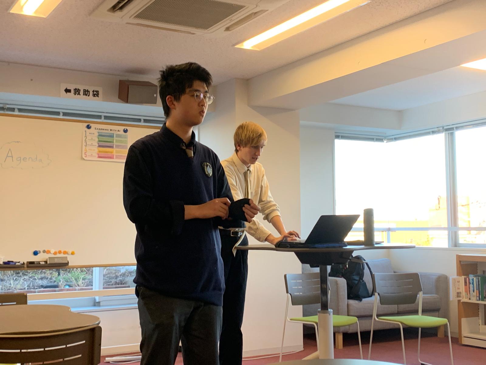 MUN captains Hector Koo ('26) and Kai Smith ('26)