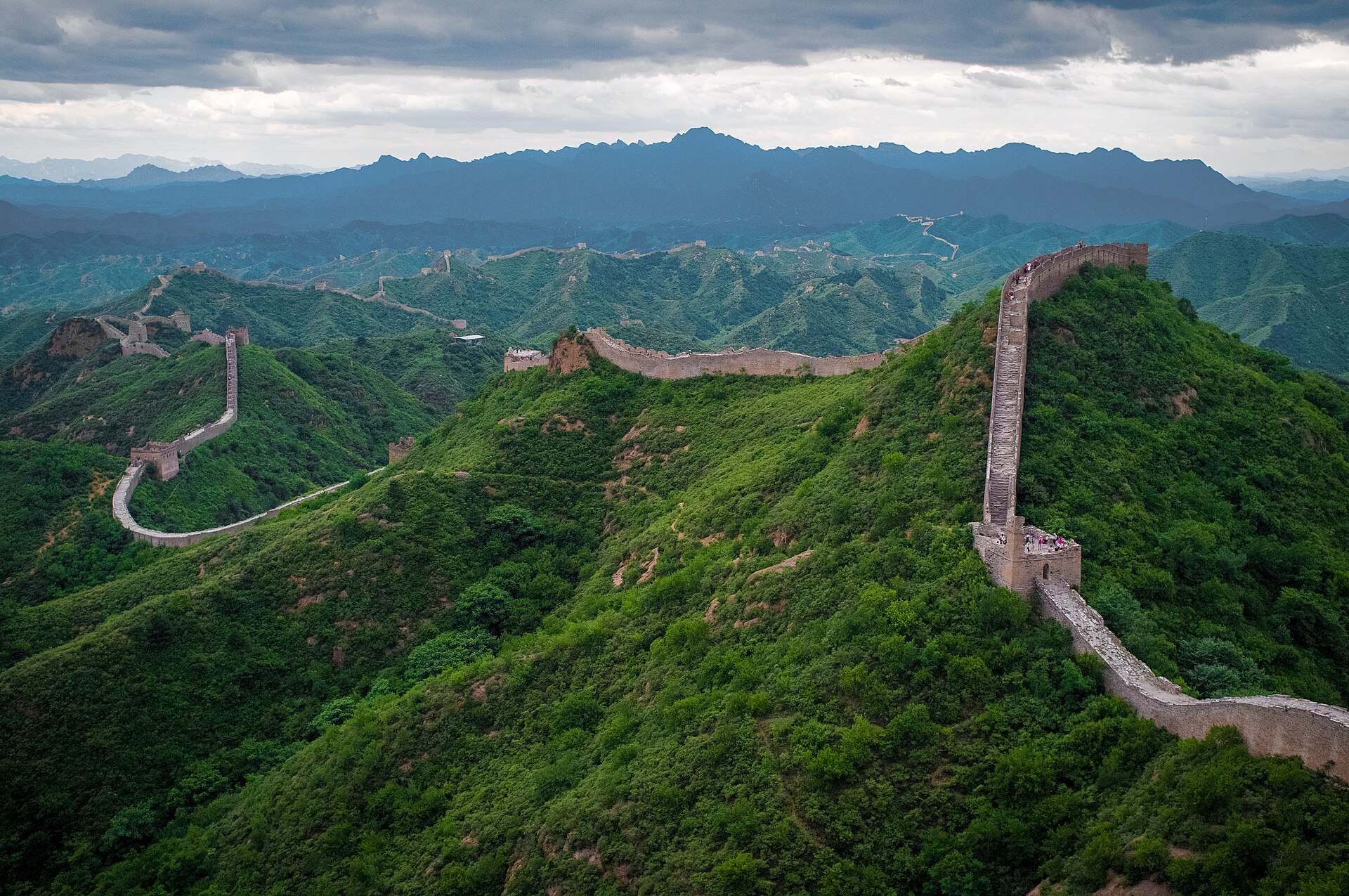 The Great Wall of China at Jinshanling, a representation of Chinese strength