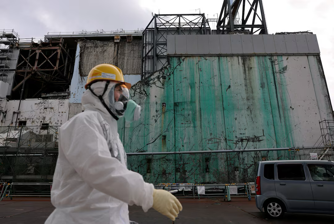 Fukushima Nuclear Power Plant after the disaster.