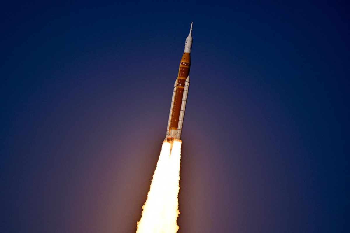 NASA's Artemis II mission to fly by the moon, comprising of the Space Launch System (SLS) rocket with the Orion crew capsule, ascends after liftoff from the Kennedy Space Center in Cape Canaveral, Florida, U.S. April 1, 2026.  REUTERS/Steve Nesius
