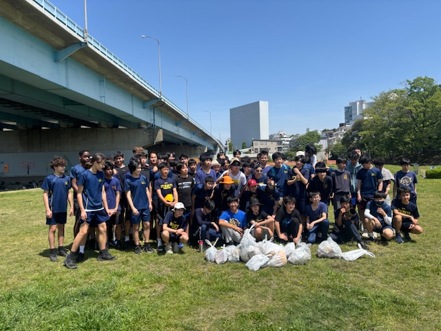 Tama River Clean-Up Rescheduled, Still Inspires 8th Graders to Take Action
