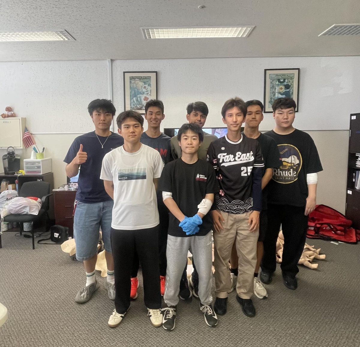 First Aid Club Members Earn Red Cross Certification at Yokota Air Force Base